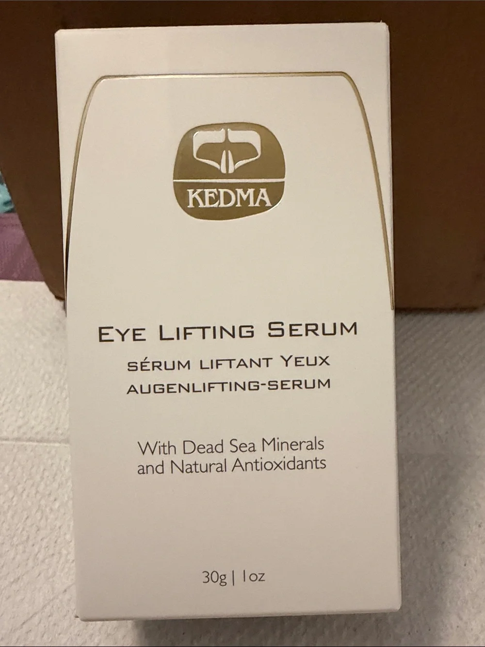 Eye Lifting Serum - Kedma Eye Lifting Serum - Gold & Frosted Bottle